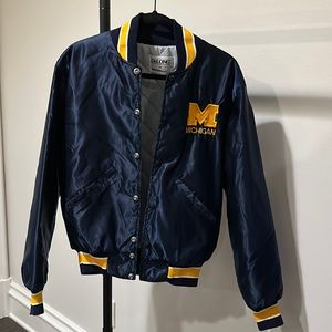 Vintage University of Michigan UMICH Varsity Jacket Bomber - M Small (oversized)